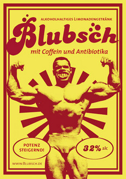 Flaschen-Etikett: Blubsch